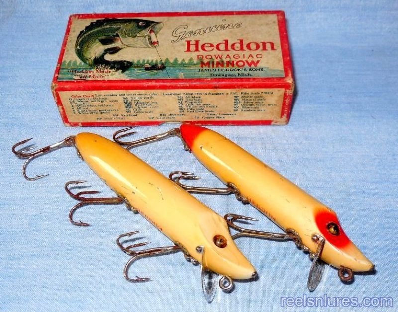 Old Vintage Heddon Winona Fishing Brass Fish Stringer Dowagiac, Mi.