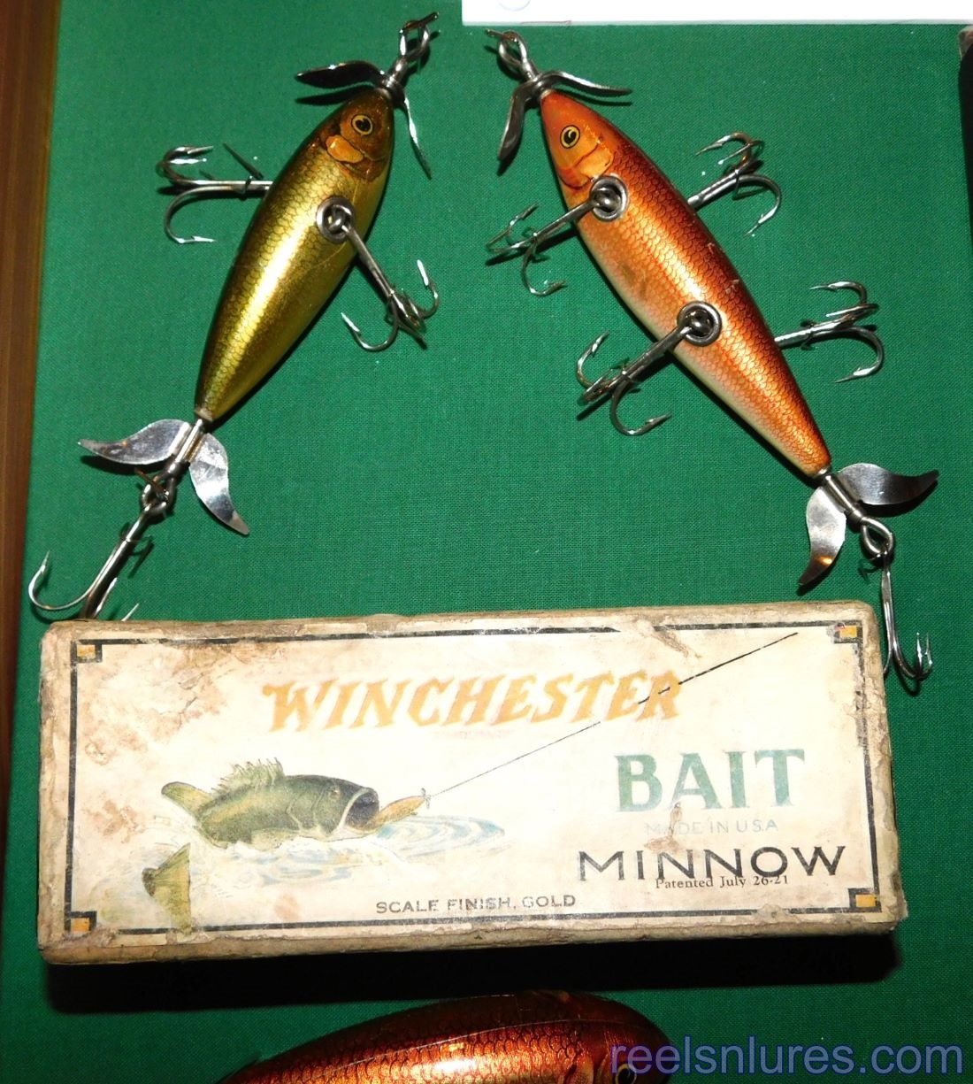 COLLECTION OF WINCHESTER FISHING REELS, LURES