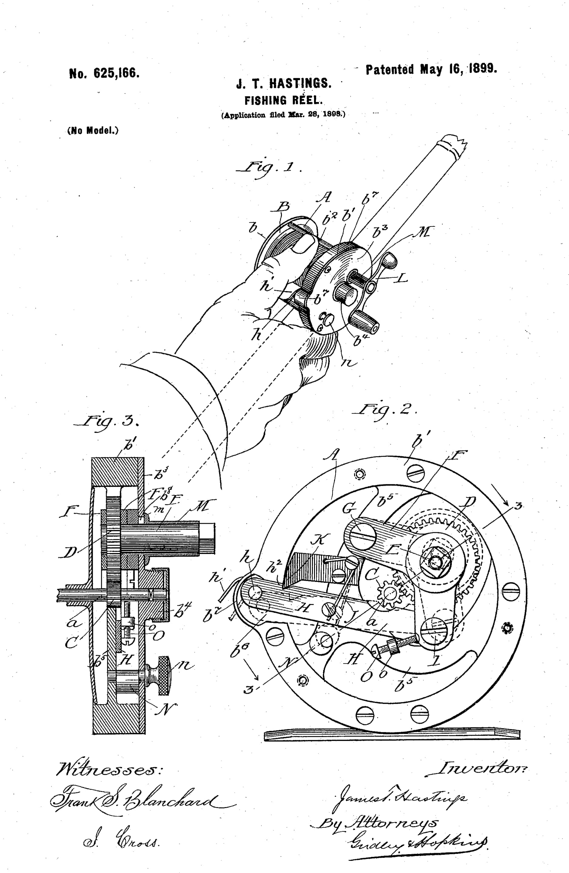 Hastings Reel Patent