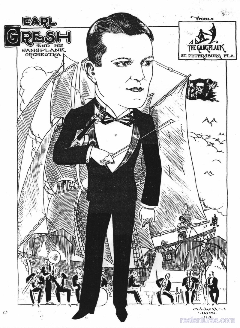 Earl Gresh and His Gang Plank Orchestra Ad