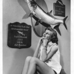 Press Photo of Trophies From the Tampa Tarpon Roundup