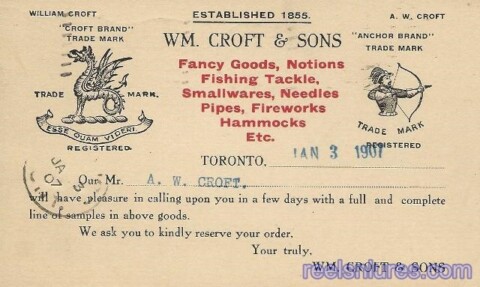 Wm. Croft Postcard